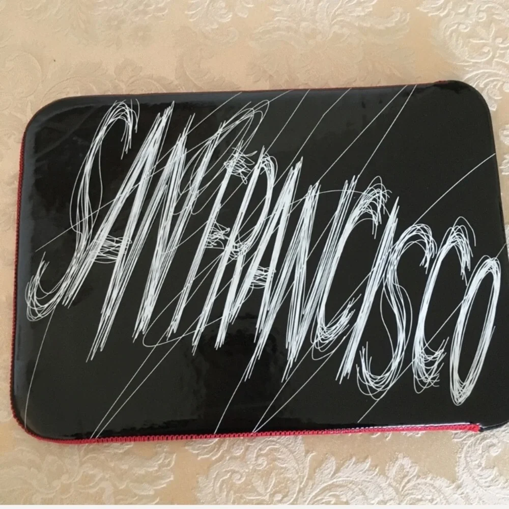 NEW patent leather iPad case San Francisco logo
